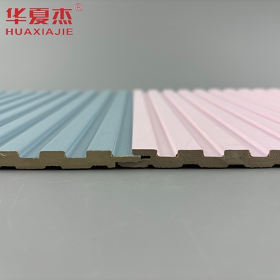 pannello da parete in wpc laminato rosa design moderno per la decorazione delle pareti domestiche