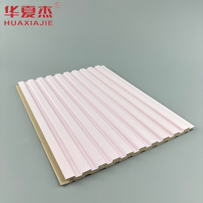 pannello da parete in wpc laminato rosa design moderno per la decorazione delle pareti domestiche