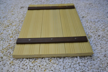 Prezzo buono Rivestimento composito dell'interno della parete di WPC, giallo di legno composito del rivestimento murale in linea