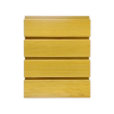 Prezzo buono slatwall del PVC della prova di fuoco per piedi a 12 pollici d'attaccatura di colore di legno delle esposizioni i 4 o 8 piedi in linea