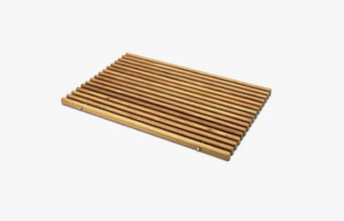 Prezzo buono stuoia impressa faggio antiscivolo di 80cm * di 60cm WPC per l'installazione facile del bagno in linea