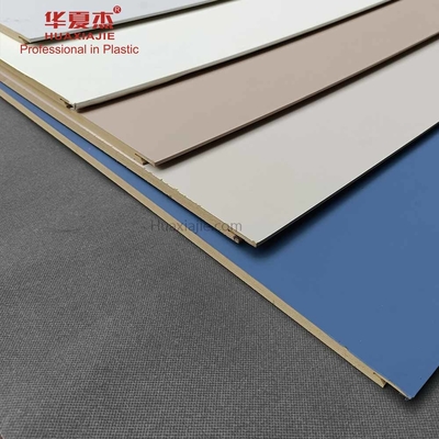 Prezzo buono rivestimento del pannello di parete di 600mm*9mm Wpc per superficie piana decorativa in linea