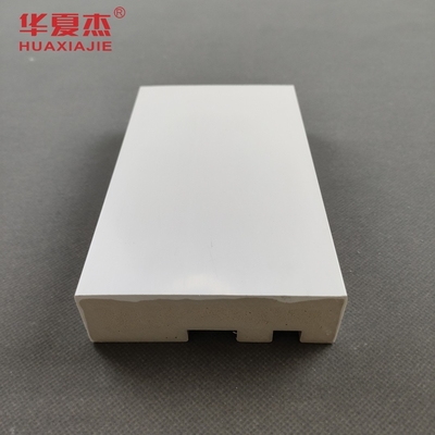 Prezzo buono Il rettangolo di legno del quadrato della struttura di porta di colore WPC del grano modella l'intelaiatura piana del capo bianco in linea