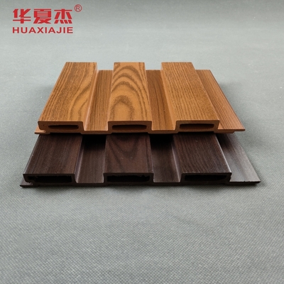 Colore di legno rosso pannello da parete in WPC pannelli da parete in PVC ad alta lucentezza
