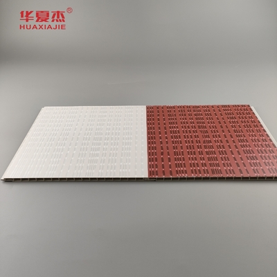 Prezzo buono Moderno design pannello di parete in pvc laminato pannello in pvc in pvc grigio e rosso per la decorazione degli alberghi in linea