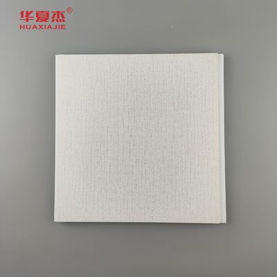 Prezzo buono Vendite di fabbrica Interni pannelli per pareti in PVC Tessitura grezza di lino laminato Pvc soffitto Materiale da costruzione a prova di umidità in linea