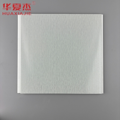 Prezzo buono Pannello di parete in PVC stampato a caldo Piastra di base grigia con modello metallico argento Pannello di soffitto in PVC per la decorazione del soggiorno in linea