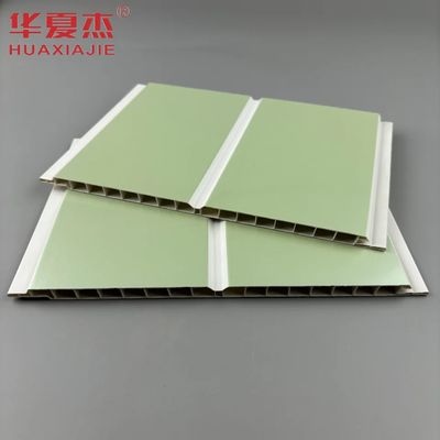 200 mm pannelli di PVC impermeabili per pareti Green Hot Stamping Pannelli di PVC Decorazione domestica