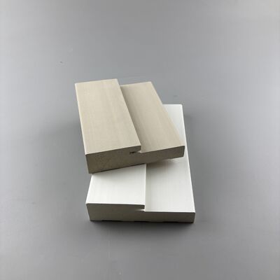 Prezzo buono 115mm Telaio Porta in PVC - Telaio Porta in WPC Impermeabile con Superficie Bianca in linea