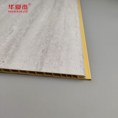 Prezzo buono Pannello di parete in WPC impermeabile laminato PVC ecologico avvolto per rivestimenti murali interni in linea