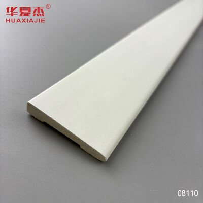 Qualità Ingrosso Popolare 11/32x2-1/8 Casing a bisella Pvc White Base Board Skirting impermeabile Pvc Casa Decorazione Fabbrica