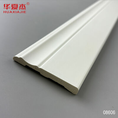Prezzo buono Al dettaglio Tavola di giubbotti in PVC 76x9mm Tavola di base impermeabile Bianco Moderno in linea