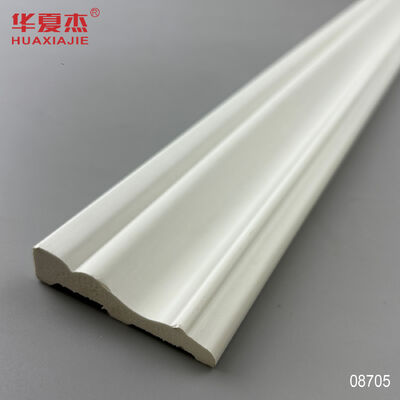 Prezzo buono Vendite dirette di fabbrica 19/32x2-23/32 Colonial Casing Bianco Superficie liscia Pvc Skirting Pvc Baseboard in linea