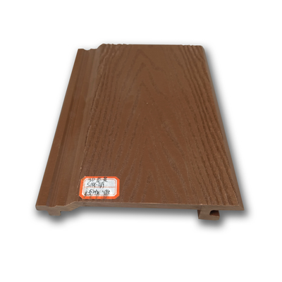 Prezzo buono Pannelli di rivestimento per pareti esterne Pannello per pareti in wpc per pannelli resistenti ai raggi UV esterni 148 mm x 21 mm in teak colore marrone caffè in linea