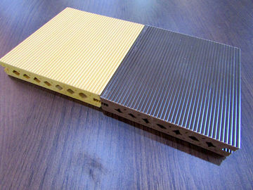 Prezzo buono Scanalatura di Lowes e bordi compositi vuoti di Decking del vinile di WPC in linea